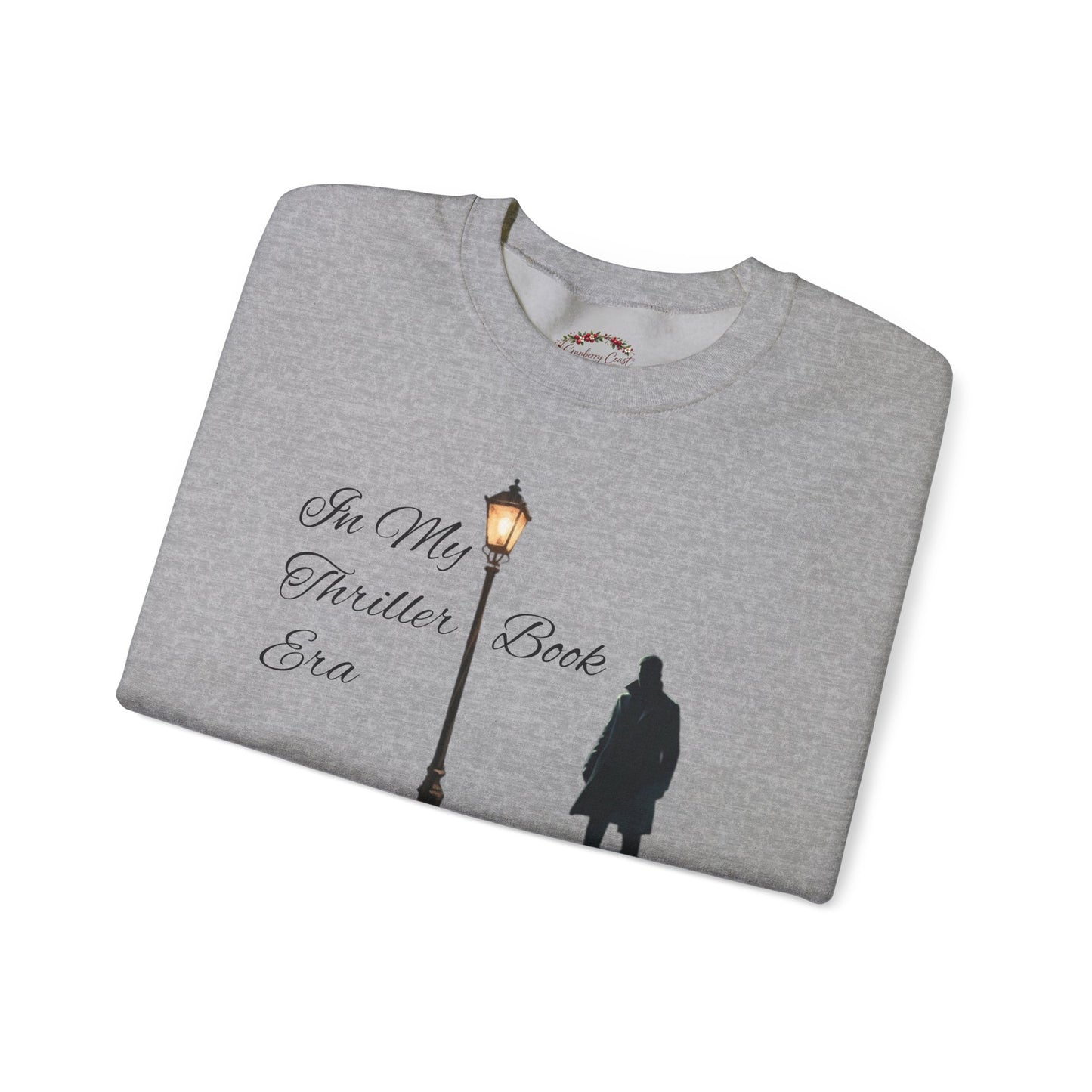 In My Thriller Book Era Black Lettering Crewneck