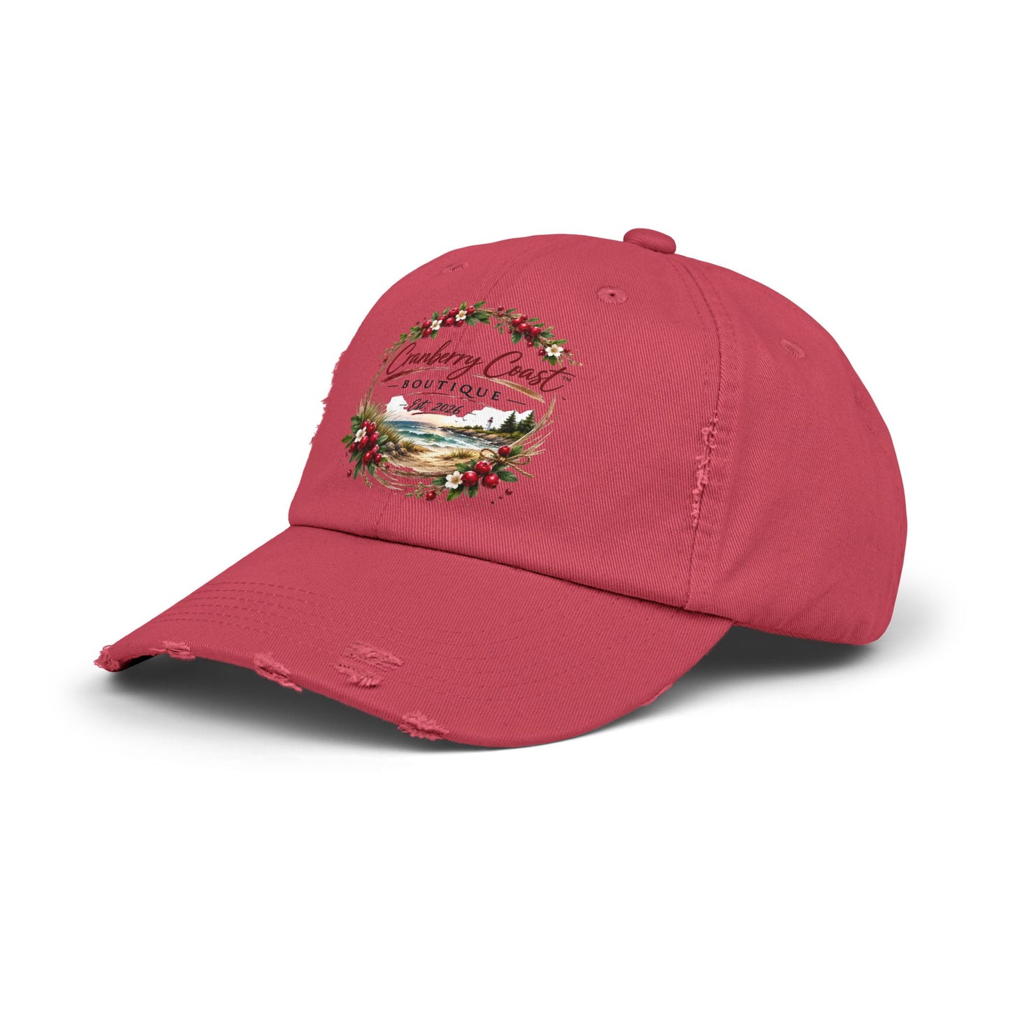 Cranberry Coast Boutique Distressed Hat