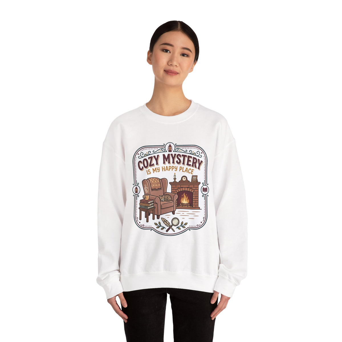 Cozy Mystery Is My Happy Place Crewneck