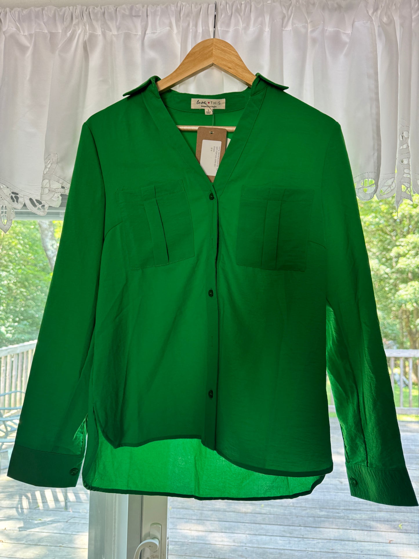 Emerald Harbor Button-Up Top 💚