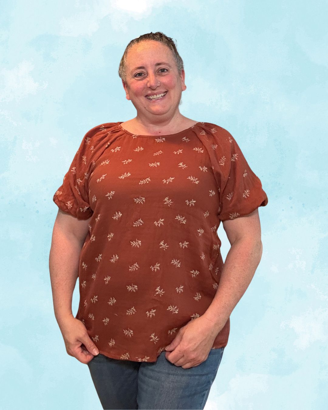Autumn Tide Floral Blouse