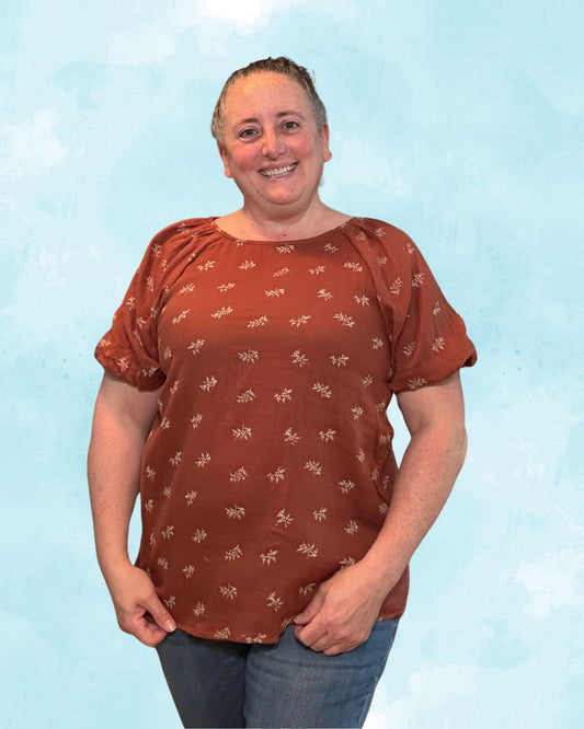 Autumn Tide Floral Blouse