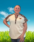 Harbor Trail Leopard Henley Top
